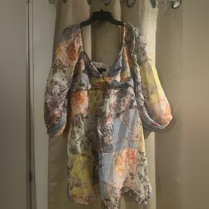 Banana Republic mini dress worn once only! Super cute for spring wedding!